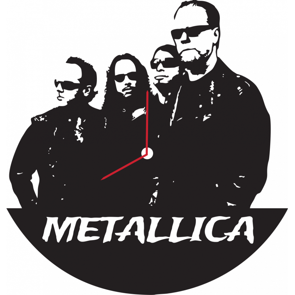 Часы из виниловой пластинки Metallica ϕ30