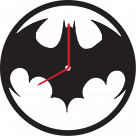 Часы из виниловой пластинки Batman ϕ30