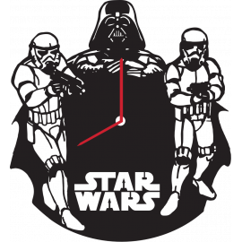 Часы из виниловой пластинки Star Wars ϕ30